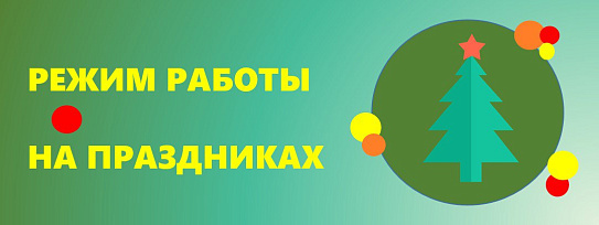 График работы в праздничные дни 